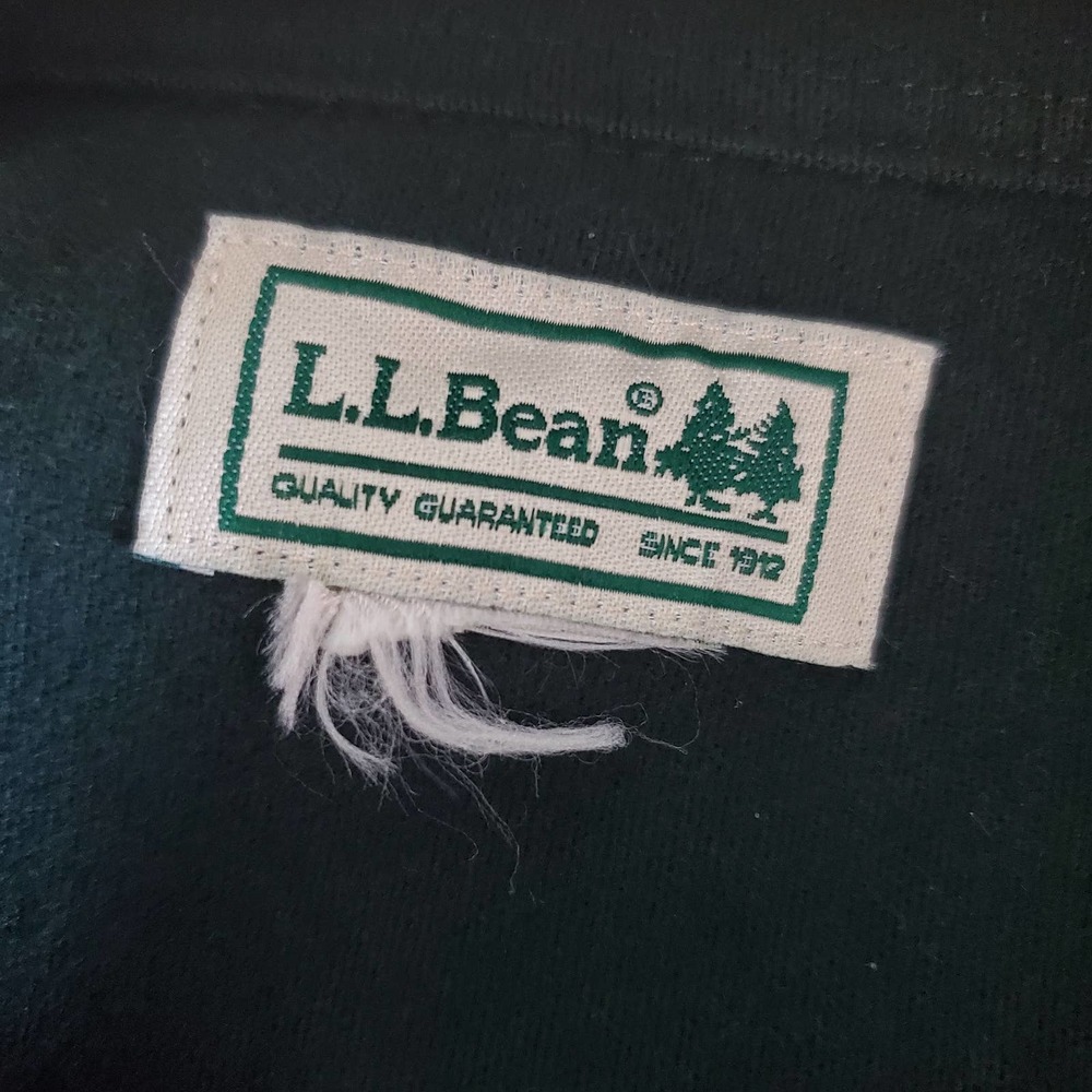 L.L. Bean Green Flannel Size XL - Picture 3 of 5